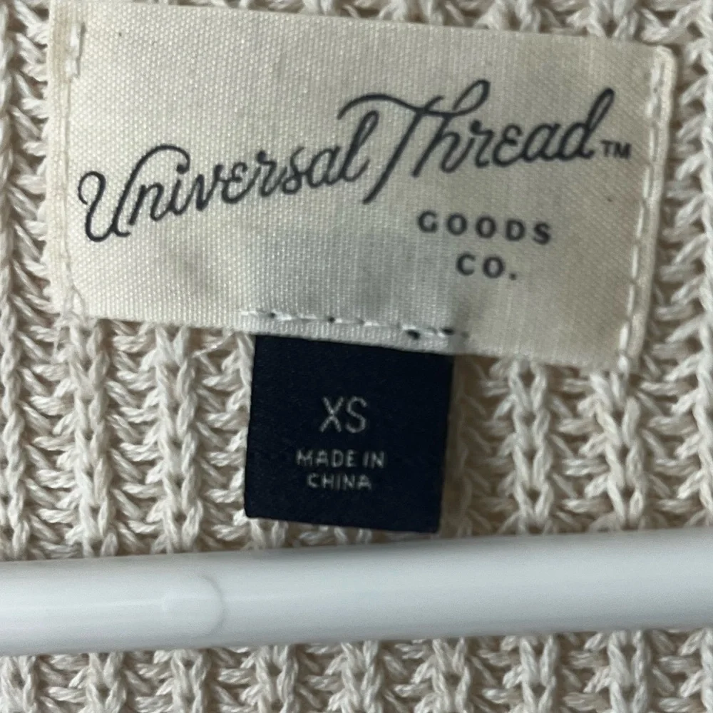 Universal Thread Beige Open-Front Cardigan